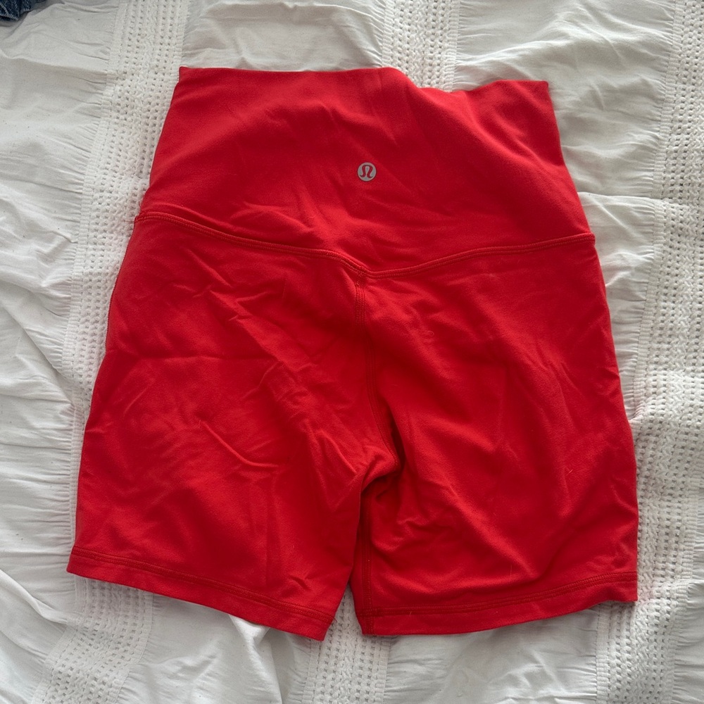 lululemon athletica High-Rise Scarlet Bike Shorts